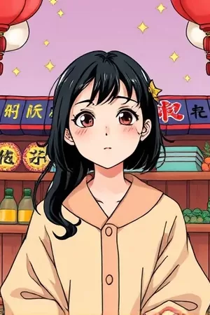 漫画《拾荒者手记》封面插画，废墟中翻找旧物的背影