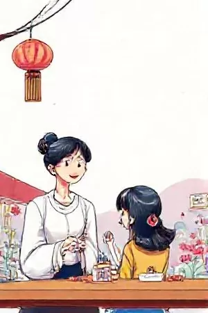 漫画《陶匠的春天》封面插画，转盘上的陶坯与洒进的窗光
